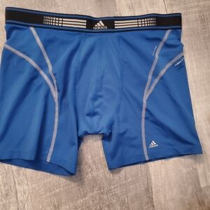 Adidas Men's Blue Climalite Boxer Briefs